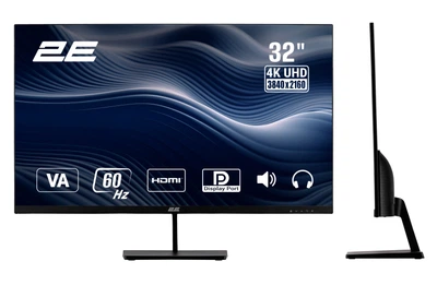 Монитор 2E 2E-L3224B-01.UA 31.5" L3224B 2xHDMI, DP, VA, 3840x2160, MM