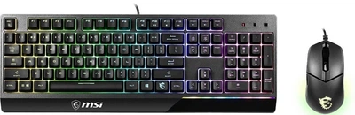 Комплект клавиатура и мышь MSI Vigor GK30 COMBO UA USB, EN/UKR/RU, RGB, черный. (642807)