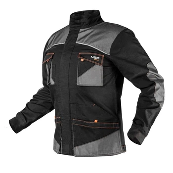 Куртка робоча Neo Tools HD Slim, посилення тканиною Oxford, S(48), чорно-сірий (00133661)