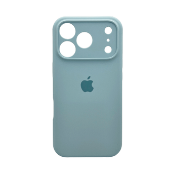 Защитный чехол-накладка Silicone Full Case AA Camera Protect для Apple iPhone 17 Pro Mist Blue (FullAAi17P-27)