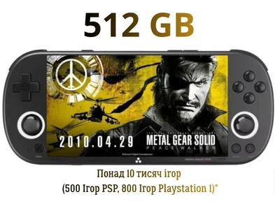 Портативная игровая консоль TSP PRO Portable (PSP, Palystation 1) 512 gb Black более 10 тысяч игр (500 игр PSP, 800 игр Playstation 1) CrossMix OS