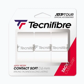 Tecnifibre Contact Soft 3 шт. білі чохлі для тенісних ракеток