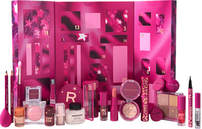 Адвент-календар Makeup Revolution All Stars Beauty 24 шт (5057566868648) (955555913875892) - Уцінка