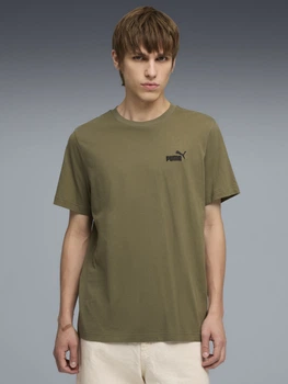 Футболка бавовняна довга чоловіча Puma Essentials Foundation 68253581 XL Loden Green (4069161734922)