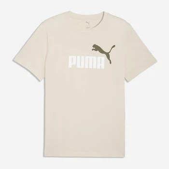 Футболка бавовняна довга чоловіча Puma Essentials Graphics 68470886 S Alpine Snow-White (4069161738456)