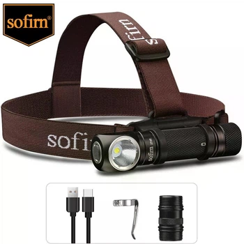 Світлодіодний налобний ліхтар Sofirn SP40 XPL LED EDC, акумуляторний 18650,1200 люмен