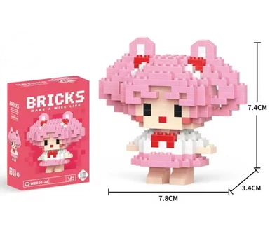 Конструктор фігурка BRICKS пікселі Сейлор Мун 220 деталей W024