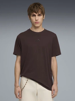 Футболка бавовняна довга чоловіча Puma Essentials Foundation 69291231 XL Chocolate Brown (4069161739507)