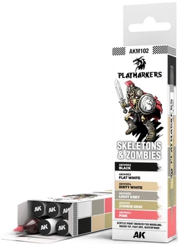 Zestaw playmarkerów AK Interactive Skeletons and Zombies 6 szt (8435568338906)