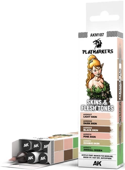 Zestaw playmarkerów AK Interactive Skin and Flesh Tones 6 szt (8435568338951)