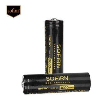 Акумулятор Sofirn 18650 Li-ion 3.7V 3000 mAh 10A з клемним виступом 2 шт. + кейс