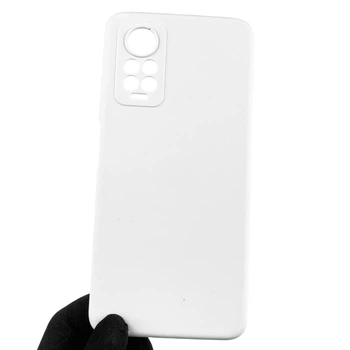 Чохол для Xiaomi Redmi Note 12 Pro 4G силіконовий з мікрофіброю нековзний білий