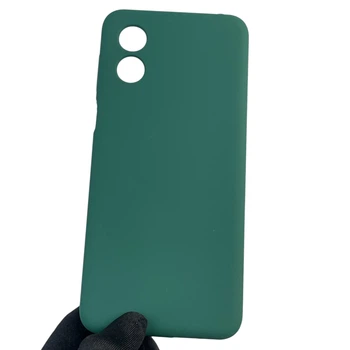 Чехол для Motorola Moto E13 (PAXT0034) силиконовый с микрофиброй нескользящий зеленый