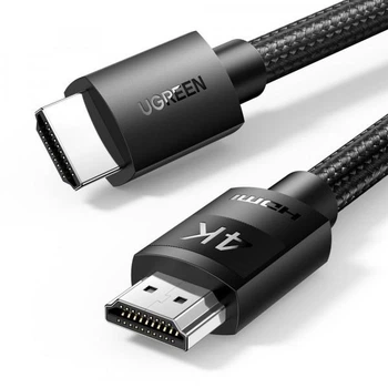 Кабель Ugreen HDMI M - M, 3 м V2.0 Cafule 4K, черный (HD119)