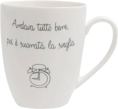Кружка для чая La Porcellana Bianca Gli Onesti Buongiorno фарфор 450 мл (U10258123A83)