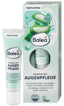 Крем для повік проти набряклості Balea Augencreme Belebende кофеїн вітамін С 15мл. 4066447382020