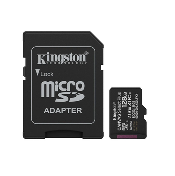 Флеш-накопичувач Kingston microSDHC 128Gb Canvas Select Plus Gen3 class10 A1(R-150Mb/s) (adapter SD) 74120