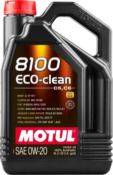 Моторное масло Motul 8100 Eco-clean SAE 0W20 (5L) (108862)