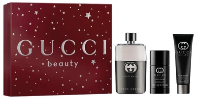 Набір для чоловіків Gucci Guilty Pour Homme Туалетна вода 90 мл + Гель для душу 50 мл + Дезодорант 75 мл (3616305278395)