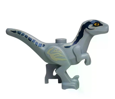 Конструктор маленький динозавр дитинча велоцираптор сірий Jurassic World бебі раптор Baby Raptor 5см