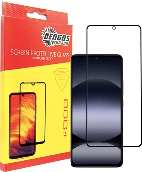Защитное стекло DENGOS Full Glue для смартфона Xiaomi Redmi Note 14 Black (TGFG-381)