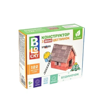 Конструктор з міні-цеглинок BLOCKY Будиночок Strateg (31014)