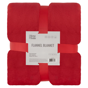 Плед 160х200 см Ardesto Flannel, червоний ART0226SB