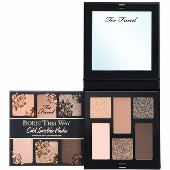 Мини-палетка теней Too Faced Born This Way Cold Smolder Nudes Eyeshadow Palette 5.7 g Mini