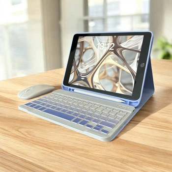 Чохол-клавіатура CaseFashion в комплекті з мишкою для iPad 11 (A16) (2025) Light Purple