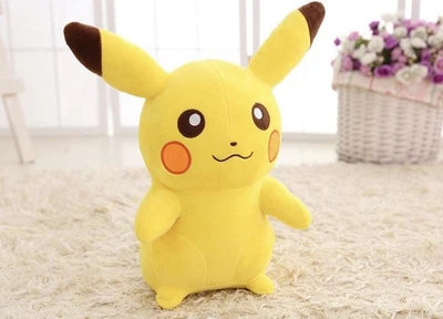 Мягкая плюшевая игрушка стоячая Пикачу с аниме Pokemon 35 см