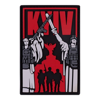 ПВХ патч "Киев-Свободный" красный - Brand Element