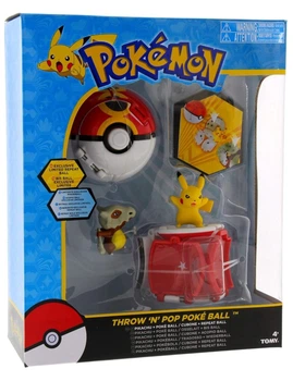 Набор фигурок Tomy Pokemon Throw 'N' Pop Duel: Пикачу, Покебол, Кубон
