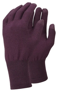 Перчатки трекинговые сенсорные Trekmates Merino Touch Glove Blackcurrant XL (100066156)