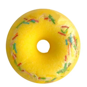 Шипуча пінна бомбочка для ванни з ароматом карамелі Milky Dream Donut "Caramel pear",140 г