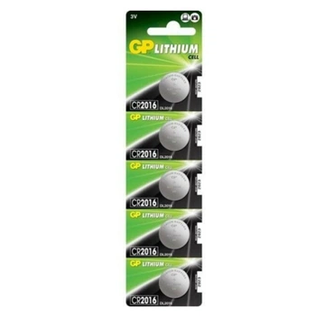 Батарейка GP CR2016 Lithium (5шт) (4891199001123)