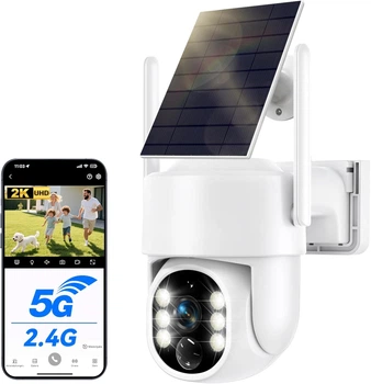 Камера видеонаблюдения с солнечной панелью 5G WiFi