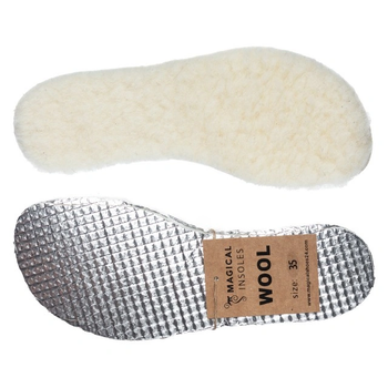 Термостельки для детской обуви barefoot с натуральной овечьей шерстью Magical Shoes 25