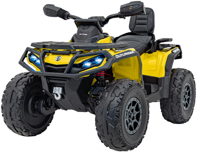 Електромобіль для дітей Quad Can Am Outlander ATV з Пультом 1-місний Жовтий (5903864982671)
