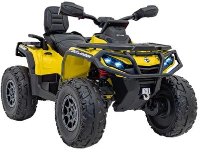 Електромобіль для дітей Quad Can Am Outlander ATV 1-місний Жовтий (5903864982725)