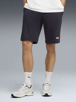 Шорты хлопковые короткие мужские Puma Essentials Graphics 68471519 S New Navy-red (4069161982415)
