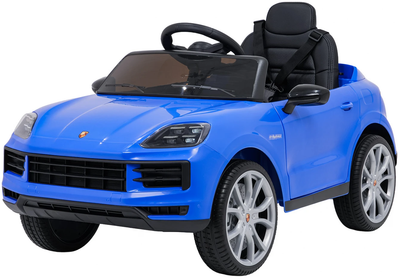 Електромобіль для дітей Porsche Cayenne 1-місний Синій (5903864988314)