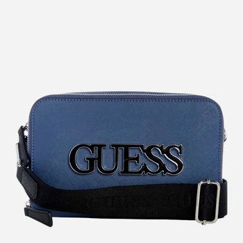 Сумка кросс-боди через плечо женская из искусственной кожи маленькая Guess 14847166 Синяя (198569010171)