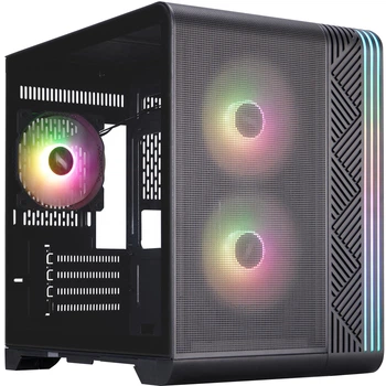Корпус 1stPlayer VT5-BK-3F7 Black
