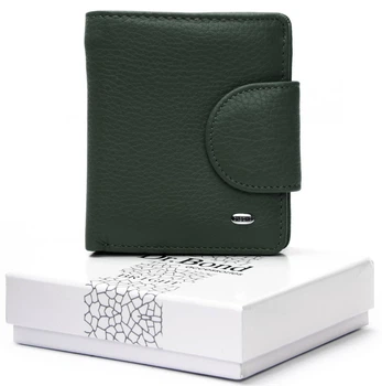 Женский кожаный кошелек Dr.Bond WS-415-1 зеленый