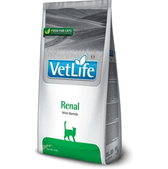 Фарміна сухий корм для котів Vet Life Renal сухий корм для котів при захворюваннях нирок 2 кг