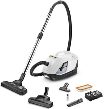 Пилосос миючий DS 6 Plus, 650Вт, конт пил -0.6л, вода -2 л, НЕРА, білий Karcher (teh0016439)