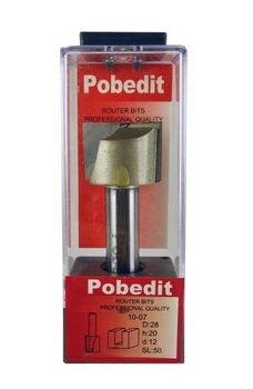 Фреза пазова пряма POBEDIT 1007 D28 d12 L70 h20