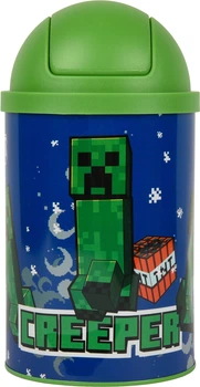 Настільний контейнер для сміття Yes Minecraft Creeper металевий 10x18 см (708569) (5056574498441)