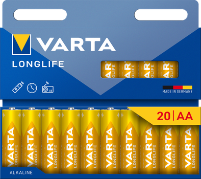 Батарейка Varta LONGLIFE AA PACK20 (4106101720)