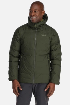 Мембранная мужская теплая куртка Rab Valiance Jacket L Темний хакі